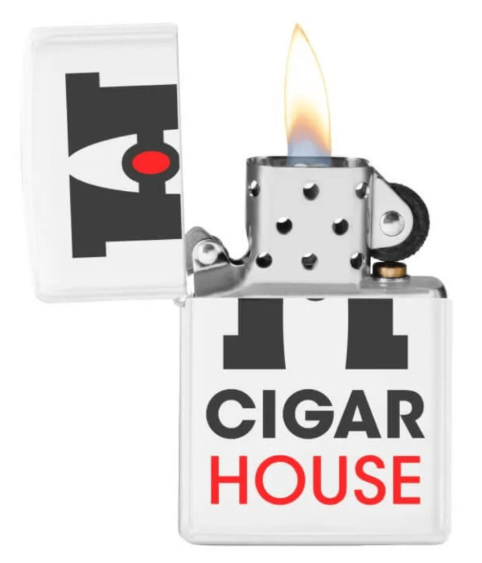 Lighter-Metal-Flip-Top-Silver-Open